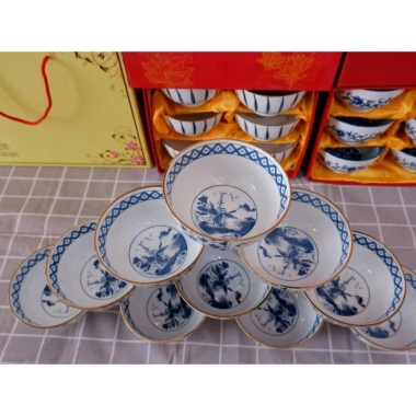 Bộ 6-10 Bát Cơm Tràng Cao Cấp Men Dày Dặn Họa Tiết Sang Trọng – Giá Chỉ 113k
