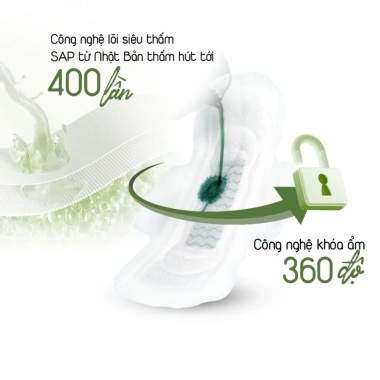 Bộ 6 Băng Vệ Sinh Yeonchi Organic 35cm Siêu Mỏng Cánh Rộng 16cm An Tâm Ngủ Ban Đêm 5