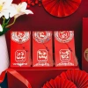 Bộ 6 Bao Lì Xì Giấy Ánh Kim Đỏ 2.026 - Dây Tua Rua, Chữ Tài An Lộc Hỷ Phúc Phú, Cao Cấp, Giá chỉ 17.500₫ 2
