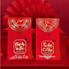 Bộ 6 Bao Lì Xì Giấy Ánh Kim Đỏ 2.026 - Dây Tua Rua, Chữ Tài An Lộc Hỷ Phúc Phú, Cao Cấp, Giá chỉ 17.500₫ 6