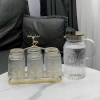 Bộ 6 bình kèm thủy tinh họa tiết mặt trời vân kẻ sọc - Giá 130.000đ, chất lượng cao 2