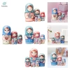 Bộ 6 Búp Bê Matryoshka Handmade - Quà Tặng sinh nhật, đồ trang trí phòng khách, văn phòng, giá ưu đãi 254.100₫ 9