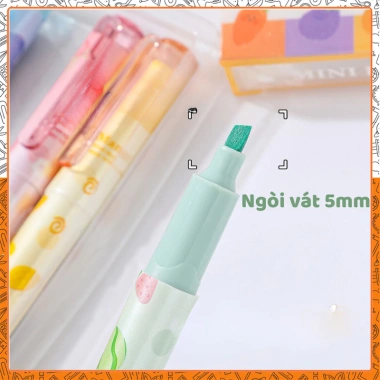 Bộ 6 bút dạ quang HI17 – Highlight hoa quả rau củ, đánh dấu, chỉ 33.350₫