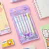 Bộ 6 bút dạ quang Kuromi Melody Cinnamoroll Kitty Pochacco Hangyodon - 31.000đ 6