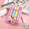 Bộ 6 bút dạ quang Kuromi Melody Cinnamoroll Kitty Pochacco Hangyodon - 31.000đ 7