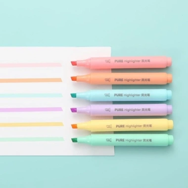 Bộ 6 Bút Dạ Quang Macaron Pastel Màu Đậm Highlight Dễ Thương Giá 29.000đ Dành cho Học Sinh Văn Phòng