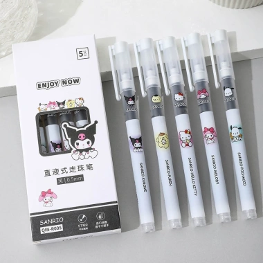 Bộ 6 Bút Gel Nước Sanrio Ngòi 0.5mm Mực Khô Nhanh - Đáng Yêu, Giá 25.000đ