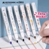 Bộ 6 bút highlight dạ quang, đánh dấu nhớ, tặng sticker cute Deli, chỉ 59.000 VND