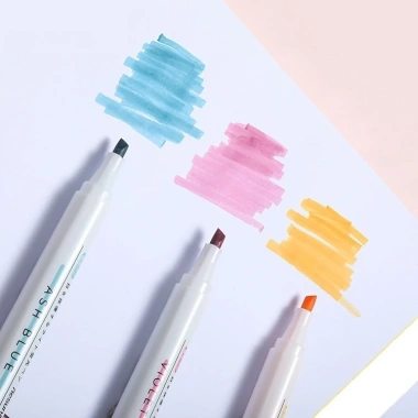 Bộ 6 bút highlight dạ quang Resun XingMai pastel - Nét đẹp, giảm giá 44.850 VND 3