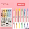 Bộ 6 bút highlight dạ quang TacoTaco HI10 dạng bấm màu dịu mắt, chỉ 92.000₫ 9