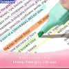 Bộ 6 Bút Highlight Pastel Dạ Quang - Mực Đậm, Không Phai, An Toàn cho Học Sinh 8