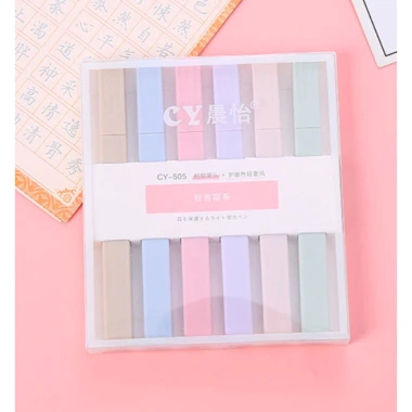 Bộ 6 bút highlight thân vuông Pastel VPPTUEMINH HI05 CY - Giá ưu đãi 27.500₫ 9 Bộ 6 bút highlight thân vuông Pastel VPPTUEMINH HI05 CY - Giá ưu đãi 27.500₫ 9
