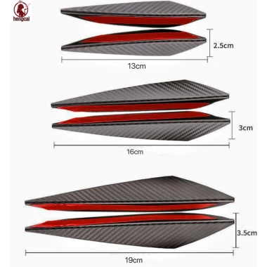 Bộ 6 cánh lướt gió carbon đa năng cản xe - Tự động, lắp nhanh, giá ưu đãi 83.380₫