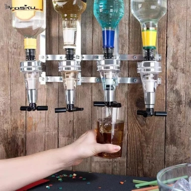 Bộ 6 Chai Đựng Rượu và Đồ Uống Giá Tiết Kiệm, Phù Hợp Tiệc Cocktail và Nhà Bếp 3 Bộ 6 Chai Đựng Rượu và Đồ Uống Giá Tiết Kiệm, Phù Hợp Tiệc Cocktail và Nhà Bếp 3
