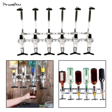 Bộ 6 Chai Đựng Rượu và Đồ Uống Giá Tiết Kiệm, Phù Hợp Tiệc Cocktail và Nhà Bếp