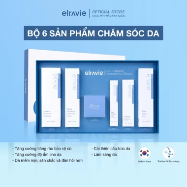 Bộ 6 Chăm Sóc Da Elravie - Làm Sạch, Dưỡng Ẩm, Tái Tạo Da, Ưu đãi 2.891.000đ 3
