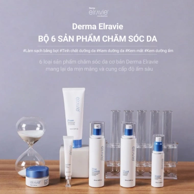 Bộ 6 Chăm Sóc Da Elravie - Làm Sạch, Dưỡng Ẩm, Tái Tạo Da, Ưu đãi 2.891.000đ 5