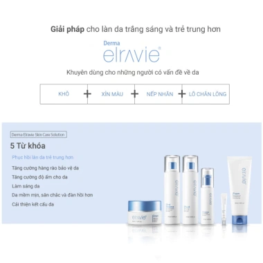 Bộ 6 Chăm Sóc Da Elravie - Làm Sạch, Dưỡng Ẩm, Tái Tạo Da, Ưu đãi 2.891.000đ 6