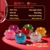 Bộ 6 chân đế nến lưu ly hoa sen đa màu, đế thấp, đựng đèn cầy, chỉ 249.000₫ 2