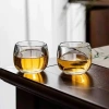 Bộ 6 chén ly uống trà thủy tinh 80ml lục thuỷ sang trọng dày dặn - Giá 105.000đ 3
