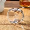 Bộ 6 chén ly uống trà thủy tinh 80ml lục thuỷ sang trọng dày dặn - Giá 105.000đ 4