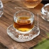 Bộ 6 chén ly uống trà thủy tinh 80ml lục thuỷ sang trọng dày dặn - Giá 105.000đ 8