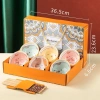 Bộ 6 chén sứ hình con vật dễ thương + 6 đôi đũa hoa, đồ dùng nhà bếp, hộp quà sang, phù hợp làm quà sinh nhật, giảm còn 120.000₫ 6