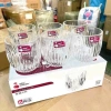 Bộ 6 cốc ly thủy tinh 280ml RED CHERRY XM21A - Chịu nhiệt, pha trà, đồ uống nóng lạnh, giá chỉ 80.000 VND 2