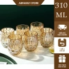Bộ 6 Cốc Thuỷ Tinh 300ml Pha Lê Cao Cấp - Màu Xanh Đen Sang Trọng, Dày Dặn Chịu Nhiệt, Giá Ưu Đãi 255.000₫