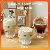Bộ 6 cốc thủy tinh cafe cao cấp, ly đáy khía 2 tầng, vân dọc 150‑377ml - 125k