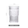 Bộ 6 cốc thủy tinh cao cấp 350ml ly hoa mặt trời dập nổi, chỉ 89.000₫ 5