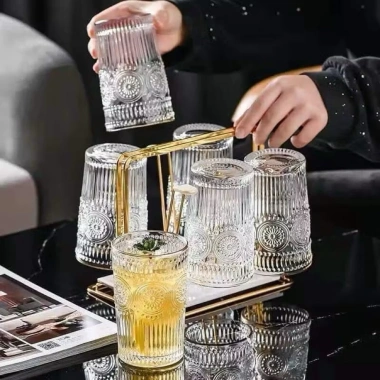 Bộ 6 cốc thủy tinh cao cấp 350ml ly hoa mặt trời dập nổi, chỉ 89.000₫ 7 Bộ 6 cốc thủy tinh cao cấp 350ml ly hoa mặt trời dập nổi, chỉ 89.000₫ 7