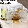 Bộ 6 cốc thủy tinh cao cấp 350ml ly hoa mặt trời dập nổi, chỉ 89.000₫ 10
