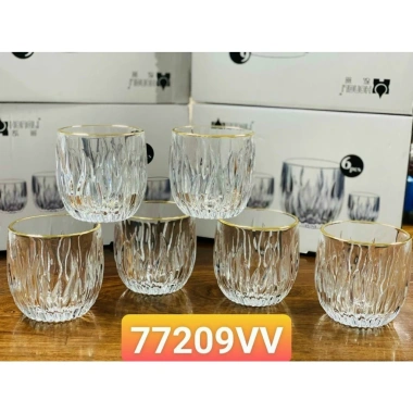Bộ 6 cốc thủy tinh cao cấp vân sóng xanh chịu nhiệt - Giá ưu đãi 75.000₫ 4