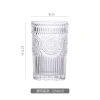 Bộ 6 cốc thủy tinh chịu nhiệt 360ml hoa mặt trời xinh đồ uống giá 109.000₫ 4
