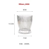 Bộ 6 cốc thủy tinh chịu nhiệt sọc 360ml-280ml, uống nước, sinh tố, trà sữa, bia 10