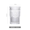 Bộ 6 cốc thủy tinh dập nổi hoa mặt trời 245ml/345ml - Xinh, Giá ưu đãi 91.476 VND 8