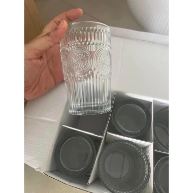 Bộ 6 cốc thủy tinh dập nổi hoa mặt trời 245ml/345ml - Xinh, Giá ưu đãi 91.476 VND 9 Bộ 6 cốc thủy tinh dập nổi hoa mặt trời 245ml/345ml - Xinh, Giá ưu đãi 91.476 VND 9