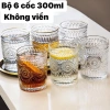Bộ 6 cốc thủy tinh dập nổi hoa mặt trời 245ml/345ml - Xinh, Giá ưu đãi 91.476 VND 10