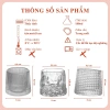 Bộ 6 Cốc Thủy Tinh Đế Xoay 360 độ, Ly Lõi Xoay Chịu Nhiệt Cao Cấp, Giá Ưu Đãi 86.000đ 5