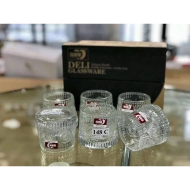 Bộ 6 Cốc Thủy Tinh Đế Xoay 360 độ, Ly Lõi Xoay Chịu Nhiệt Cao Cấp, Giá Ưu Đãi 86.000đ