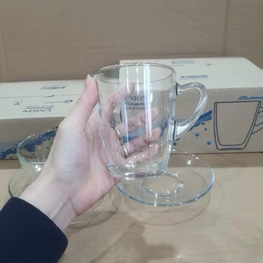 Bộ 6 Cốc Thủy Tinh Quai Uống Café Trà Nóng kèm Đĩa Kê Giá chỉ 80.000 VNĐ 3 Bộ 6 Cốc Thủy Tinh Quai Uống Café Trà Nóng kèm Đĩa Kê Giá chỉ 80.000 VNĐ 3