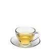 Bộ 6 Cốc Thủy Tinh Quai Uống Café Trà Nóng kèm Đĩa Kê Giá chỉ 80.000 VNĐ 6