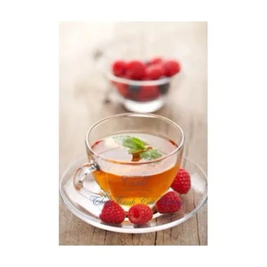 Bộ 6 Cốc Thủy Tinh Quai Uống Café Trà Nóng kèm Đĩa Kê Giá chỉ 80.000 VNĐ