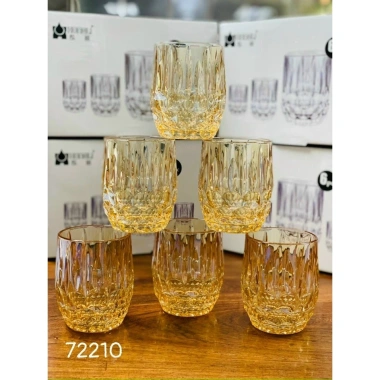 Bộ 6 cốc thủy tinh uống nước cao cấp sang trọng vân bóng - Giá chỉ 227.900₫