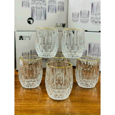 Bộ 6 cốc thủy tinh uống nước cao cấp sang trọng vân bóng - Giá chỉ 227.900₫ 10 Bộ 6 cốc thủy tinh uống nước cao cấp sang trọng vân bóng - Giá chỉ 227.900₫ 10