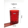 Bộ 6 Cốc Thủy Tinh Vân Caro Đỏ Crista Home 280ml - Quà Tặng, VAT, Bán Sỉ 109k 9