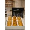 Bộ 6 Cốc Thủy Tinh Vân Caro Vàng Mật Ong Crista Home 350ml - Cao Cấp, Giá Ưu Đãi 105.000đ 10