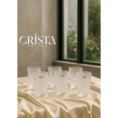 Bộ 6 cốc thuỷ tinh vân lụi dập nổi CRISTA 420ml - Giá ưu đãi 360.000đ, chất liệu bền, thiết kế sang trọng 8 Bộ 6 cốc thuỷ tinh vân lụi dập nổi CRISTA 420ml - Giá ưu đãi 360.000đ, chất liệu bền, thiết kế sang trọng 8
