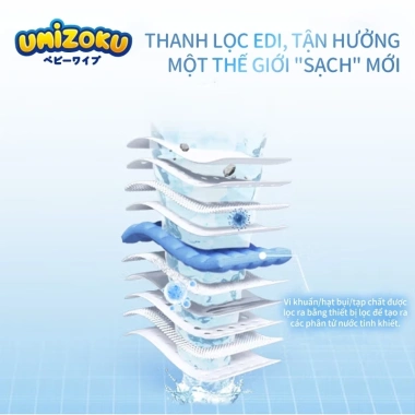 Bộ 6 gói khăn ướt UMIZOKU không cồn, không parabens - cao cấp cho bé, giá 98.100 VND